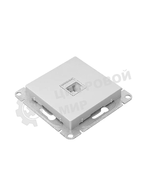 Механизм розетки RJ45 (cat5) EKF UP1-SOA-RJ45-5 алюминий Эпика