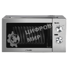 Микроволновая печь Pioneer MW212M серебристый/черный, 20 л, 700 Вт, переключатели - поворотный механизм