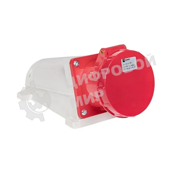 Розетка стационарная наружная EKF 135 ps-135-63-380 63А 380В 3P+РЕ+N IP67