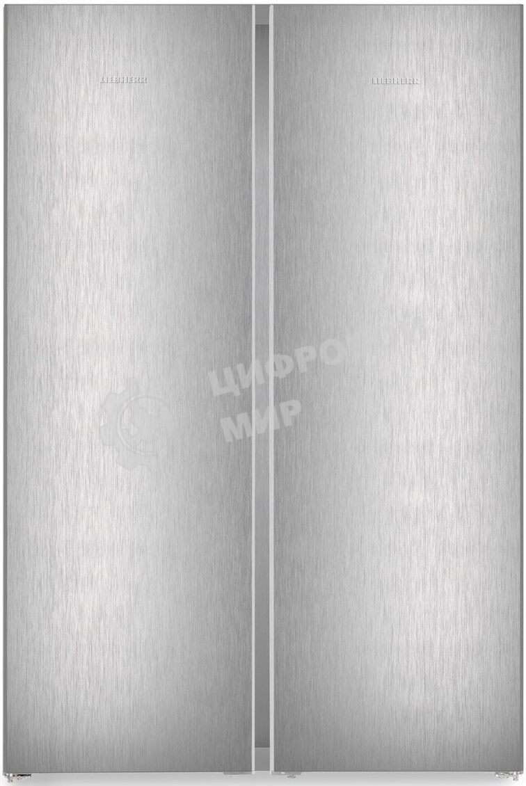Холодильник Liebherr Комбинация XRFsf 5245-22 001(SFNsfd 5247-22 001 + SRBsfc 5220-22 001) серебристый двухкамерный 377/262л морозилка сбоку, Side by Side