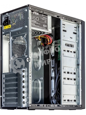 Компьютерный корпус c блоком питания 450 Ватт Case Foxline ATX, 450W, 4xUSB 2.0, powcord
