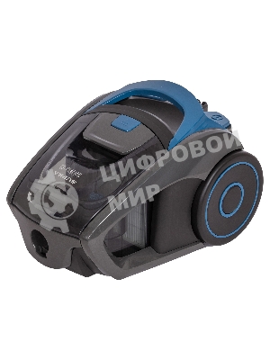 Пылесос SUPRA VCS-2400 серый/синий, 380/2400 Вт, уборка сухая, пылесборник контейнер 2 л