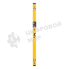 Уровень алюминиевый Denzel, магнит., фрезерованный, 3 глазка (1 зеркал.), 0,5 мм/м, 1000 мм