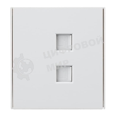 Розетка Kranz STRONG компьютерная двойная RJ45+RJ45 кат6 с/у жемчуг