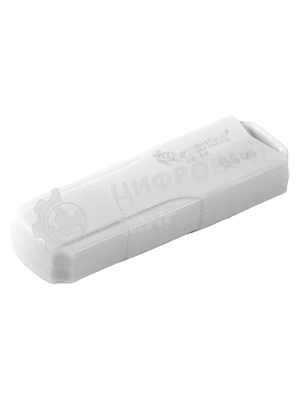 Флешка USB Smartbuy CLUE white (SB64GbCLU-W3), 64Gb, USB 3.0, R/W 70/25, белый