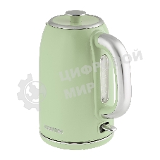 Чайник электрический Galaxy Line GL 0344, райская олива, металл, 2200 Вт, 1.7 л