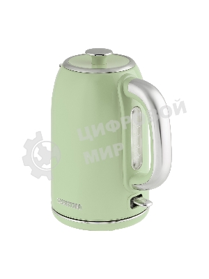 Чайник электрический Galaxy Line GL 0344, райская олива, металл, 2200 Вт, 1.7 л