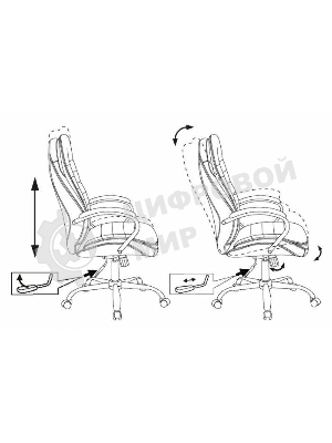 Кресло Бюрократ T-9950SL Fabric Light-20 черный, ткань