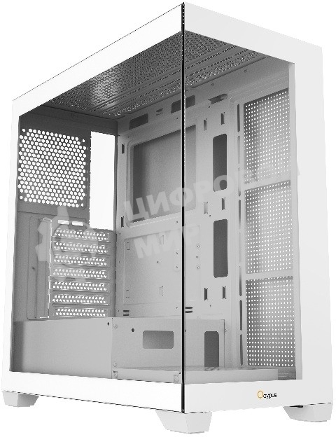 Компьютерный корпус Case Ocypus Gamma C72 WH ATX/win/white/no PSU/Tempered Glass