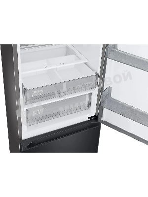 Холодильник Samsung RB34C7B5EB1/EF черный мат. двухкамерный 230/114л морозилка снизу, No Frost