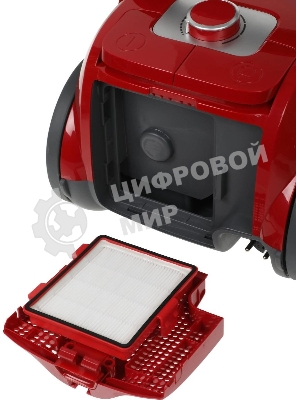 Пылесос Gorenje VC1901GACRCY черный/красный, 280/1900 Вт, уборка сухая, пылесборник контейнер 2.2 л