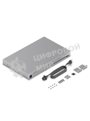 Ubiquiti UniFi Switch Pro XG 10 PoE PoE-коммутатор в стойку, 10х 10G RJ45, 2х 10G SFP+, раздача 400 Вт