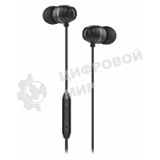 Проводные наушники Olmio Rock черный, внутриканальные, Jack 3.5 мм, микрофон