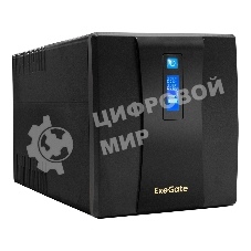 Источник бесперебойного питания ExeGate SpecialPro Smart LLB-1200.LCD.AVR.4SH 1200VA/750W, LCD, AVR, 4*Schuko, черный
