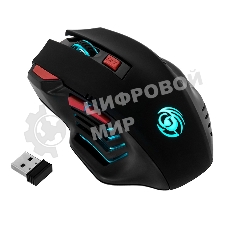 Мышь беспроводная Dialog Gan-Kata MRGK-14UR черный, 1600 dpi, радиоканал, USB, кнопки - 6