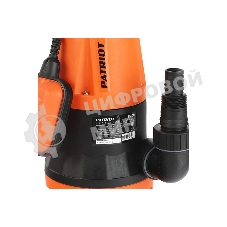 Насос дренажный PATRIOT F 400 (NEW) 315302405 Мощн. - 400 Вт, напр. - 220 В, макс.производит. - 8000 л/час, макс. глуб. погруж. - 5 м., макс. выс.подъема- 5 м., корпус - пластик.