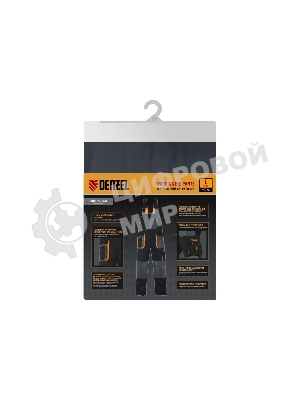 Полукомбинезон профессиональный рабочий Denzel 90391 65% полиэстер 35% хлопок, XXXL