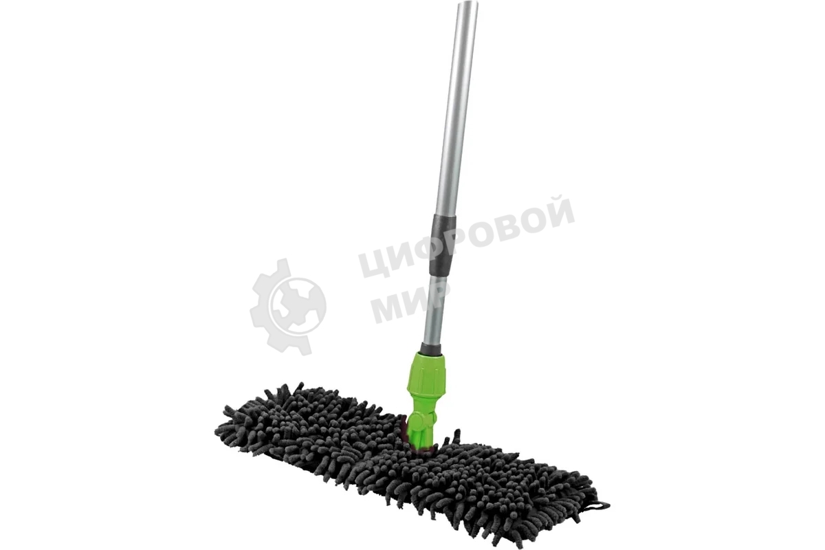 Швабра HAPPY PANDA HP-M07 телескопическая, 120 см, с насадкой лапша+бархат