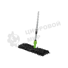 Швабра HAPPY PANDA HP-M07 телескопическая, 120 см, с насадкой лапша+бархат