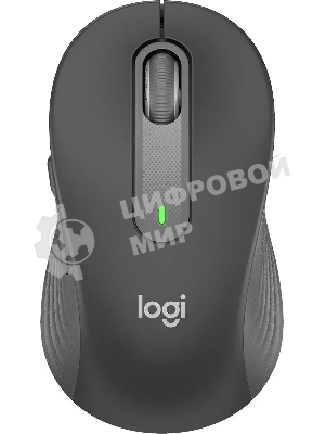 Мышь беспроводная Logitech M650 графитовый, 4000 dpi, радиоканал, Bluetooth, USB, кнопки - 5