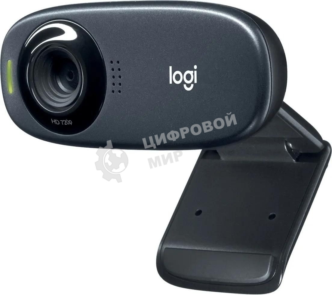 Веб-камера Logitech C310 HD 1280x720, 30 кадр/с, USB Type-A, микрофон (шумоподавление), автоосвещение, универсальное крепление