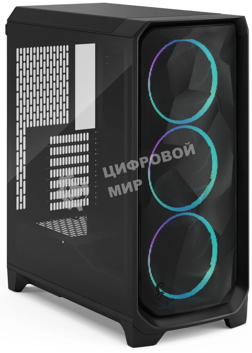 Корпус Fractal Design Meshify 3 Black RGB TG Light Tint, Midi-Tower, чёрный, 3 x 140 мм