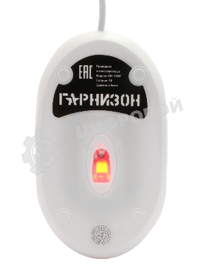 Мышь проводная Гарнизон GM-100W белый, 1000 dpi, USB, кнопки - 3