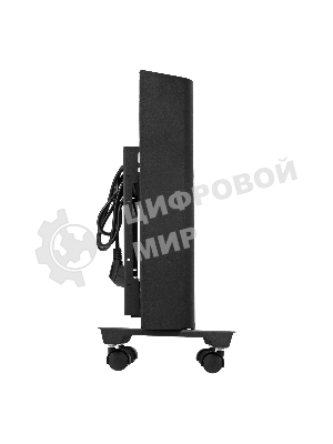 Конвектор электрический Denzel XCE-1000B черный, 1000 Вт, 15 м2, термостат