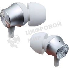 Проводные наушники Oklick HS-S-240 белый, внутриканальные, Jack 3.5 мм