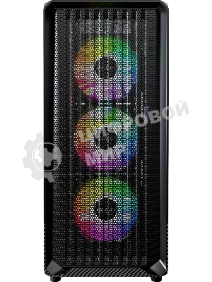 Компьютерный корпус Montech X5 черный без БП ATX 4x120мм 1xUSB2.0 1xUSB3.0 audio bott PSU