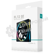 Вентилятор для корпуса Deepcool FL12 SE ARGb 120х120x25 черный 4-pin 28.67дБ (упак.:1шт) (R-FL12SE-BKAPN1-G) Ret
