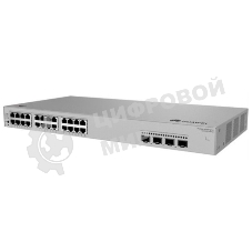 Коммутатор Huawei S310S-24P4J (L2+, 24*10/100/1000BASE-T ports (400 W PoE+), 4*2.5GE SFP ports, built-in AC power)