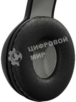 Беспроводные/проводные наушники Digma BT-15 черный/серый, накладные, Bluetooth + проводной, складная конструкция, до 10 ч
