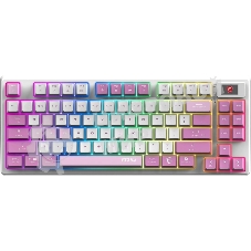 Клавиатура MSI Forge GK600 гибридная, Bluetooth, радиоканал, белый