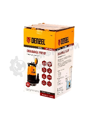Дренажный насос Denzel DP-900S для чистой и грязной воды, 900 Вт, напор 9 м, 18000 л/ч