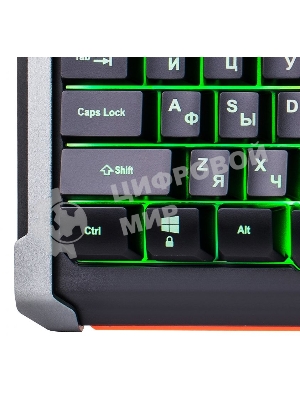 Клавиатура Oklick 717G Black Death проводная, USB Type-A, чёрный/серый