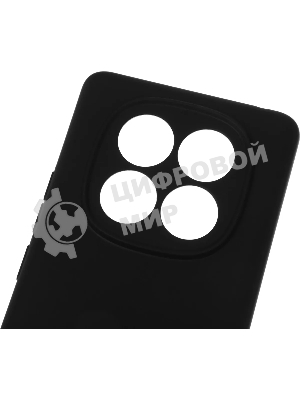 Чехол (клип-кейс) BoraSCO для Xiaomi Redmi Note 14 Pro 4G Silicone Case черный (74848)