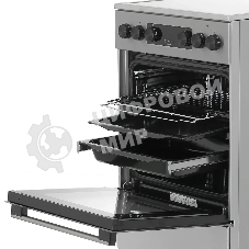 Плита электрическая Gorenje GEC5C40XAOT серебристый, конфорок 4 шт, духовка 70 л, 50 см x 85 см x 59.4 см