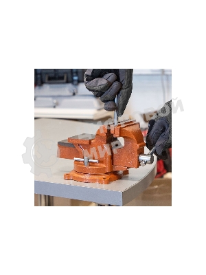 Тиски слесарные Sparta 100мм поворотные с наковальней