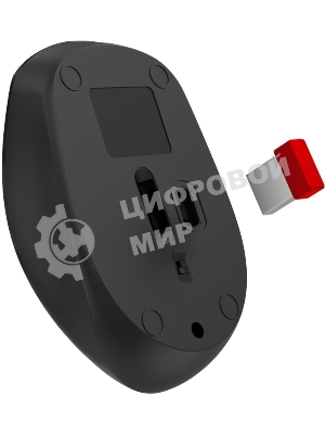 Мышь беспроводная Defender Vision MS-376 черный, 1600 dpi, радиоканал, Bluetooth, USB, кнопки - 4