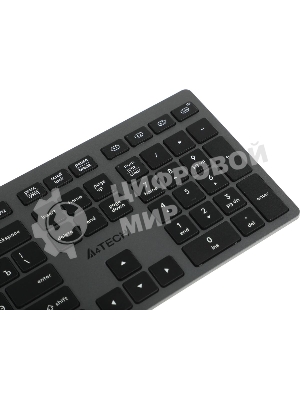 Клавиатура беспроводная A4Tech Fstyler FBX50C, USB, Bluetooth/Радиоканал, серый