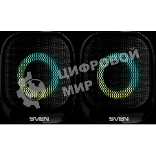 Акустическая система 2.0 АС SVEN G345, черный, (10 Вт, RGB, питание USB, Bluetooth)