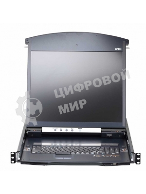 KVM консоль с переключателем ATEN 1L/1R 16p C5 D.Rail LCD KVM over IP SW