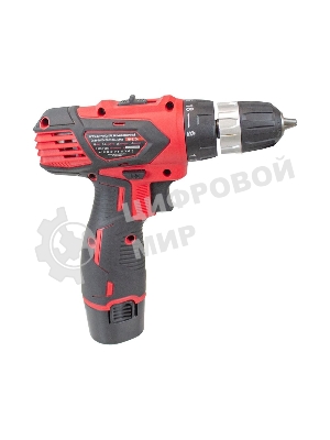 Дрель-шуруповерт Edon AD-12CA, 12 В, 2 Ач, 23 Нм, щеточный