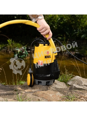 Дренажный насос Denzel DP-900S для чистой и грязной воды, 900 Вт, напор 9 м, 18000 л/ч