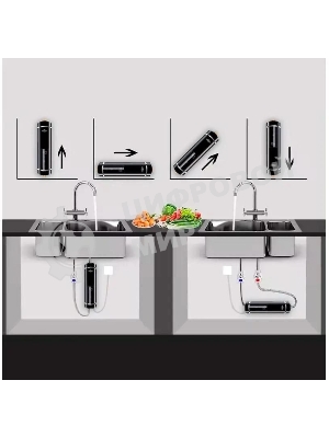 Электрический проточный водонагреватель PrimoClima IQ 5.5 кВт, черный