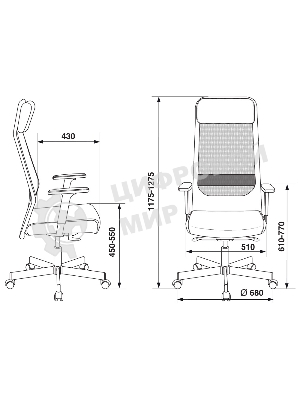 Кресло Бюрократ T-995/BLACK TW-01 черный, экокожа