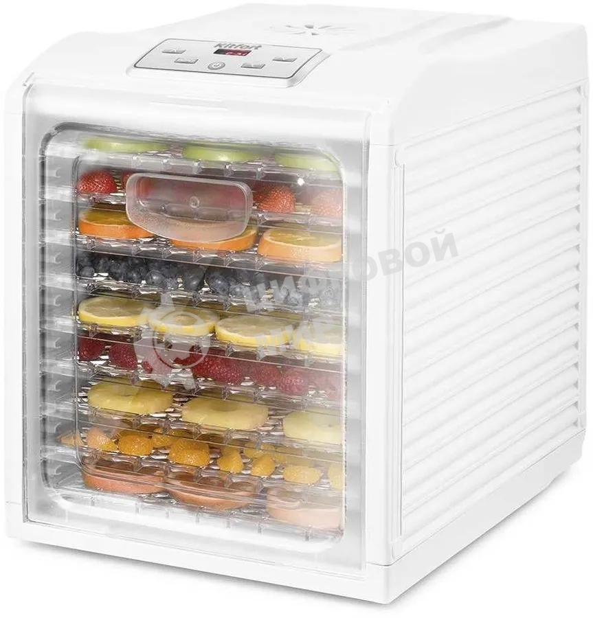 Сушилка для овощей и фруктов Kitfort КТ-1909 9под. 700Вт белый