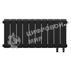 Радиатор биметаллический Royal Thermo Infinity 300 Noir Sable VR80 - 10 секц.