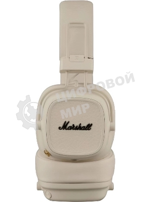 Беспроводные/проводные наушники Marshall Major V бежевый, накладные, Bluetooth + проводной, беспроводная зарядка, до 100 ч